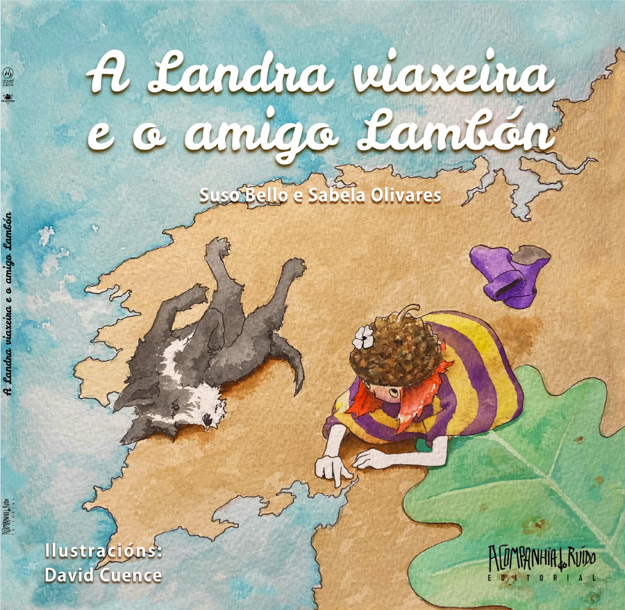 A Landra viaxeira e o amigo Lambón · portada do libro